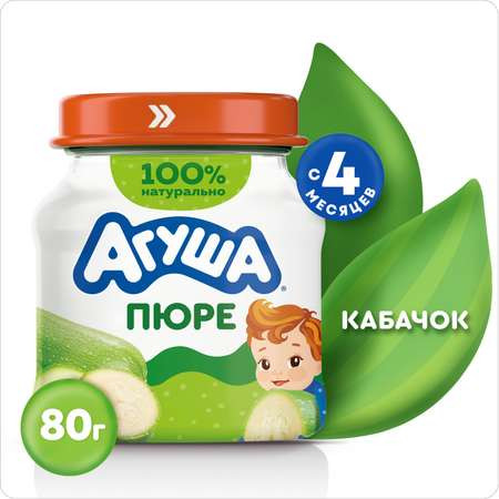 Püre uşaqlar üçün Агуша Qabaqcıq, 80 q, 4 aydan