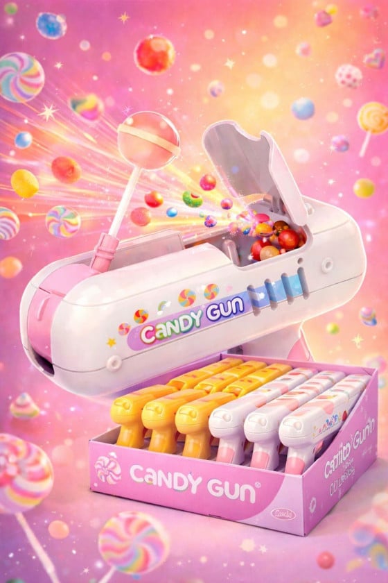 Lollipop Carilo Candy Gun, 8 q, 12 əd