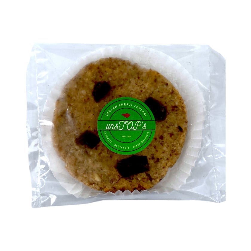 Qlütensiz və şəkərsiz damla şokoladlı cookie Unstop's, 50 q - UNS_0016