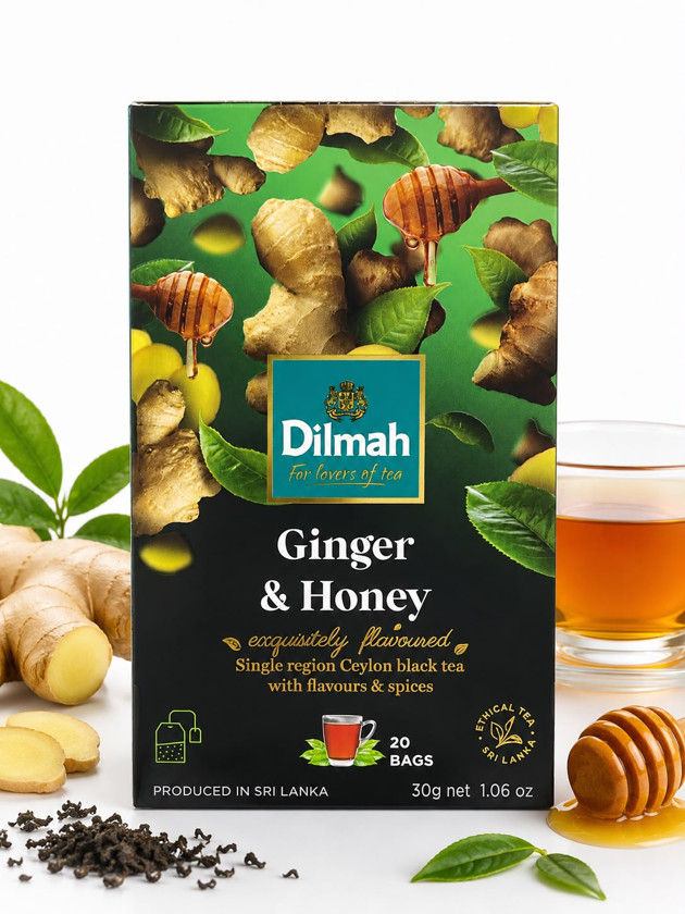 Çay Dilmah Ginger & Honey, 30 q