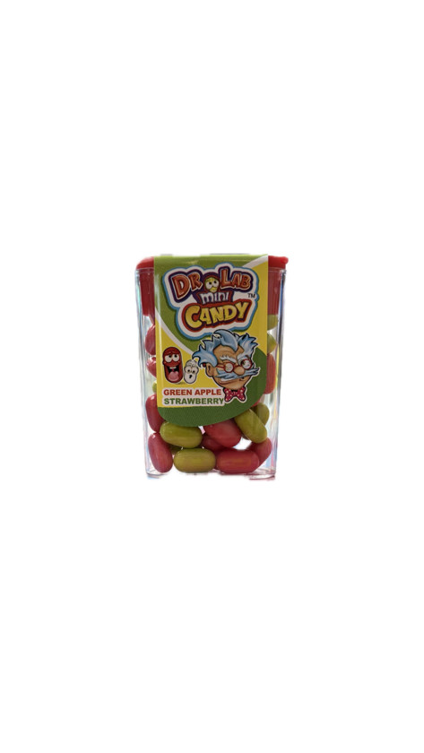 Konfetlər Dr. Lab Mini Candy Green Apple/Strawberry, 16 q
