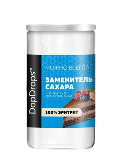 Şəkər əvəzedicisi Dopdrops 100% Эритрит 1 kg