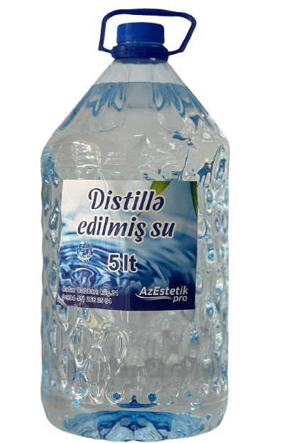 Distillə edilmiş su AzEstetik 5 l