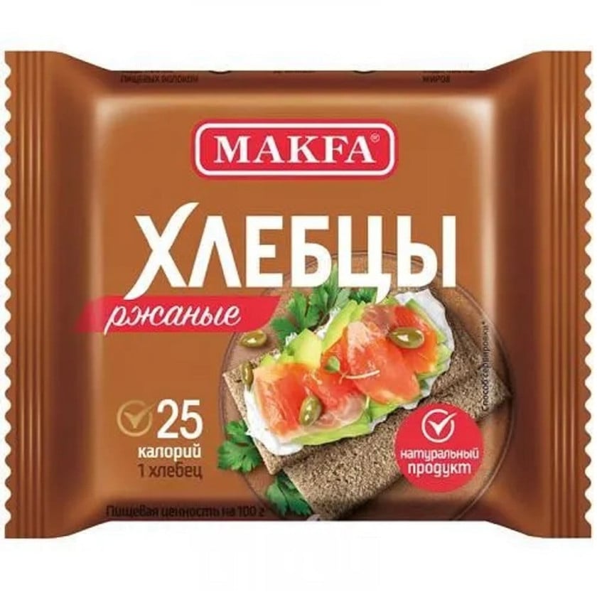 Orqanik çovdarlı xlebtsi Makfa 60 q