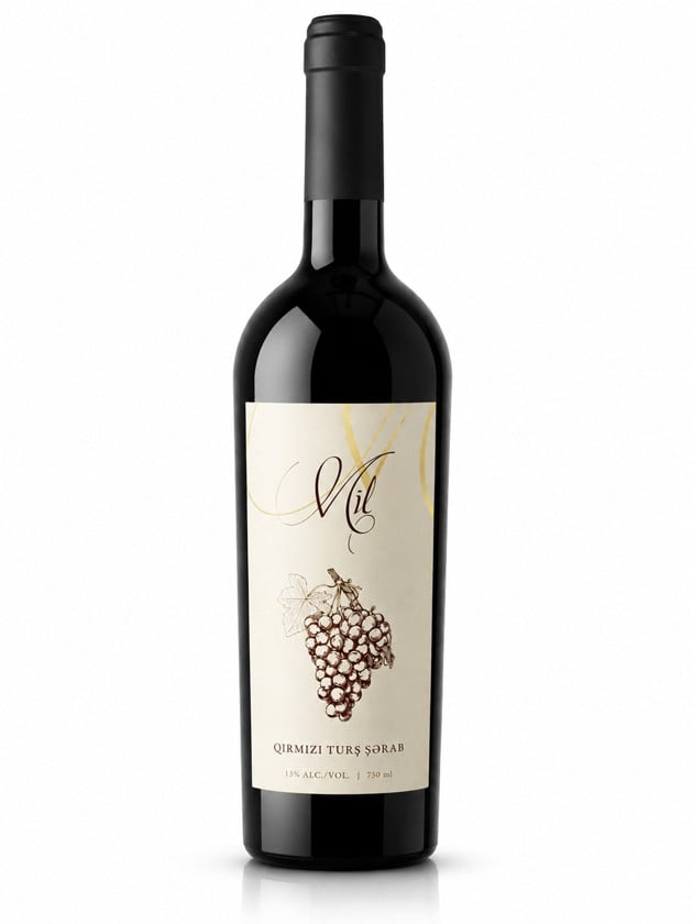 Qırmızı şərab Mil, 750 ml