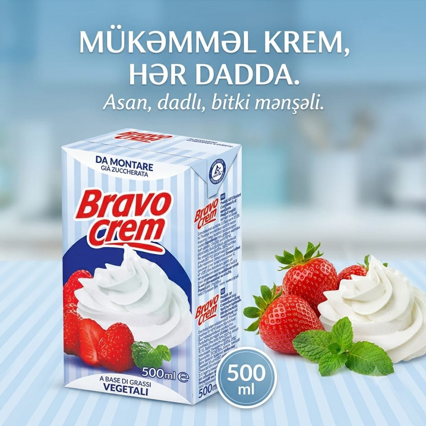 Krem hazırlanması üçün qatışıq 500 q