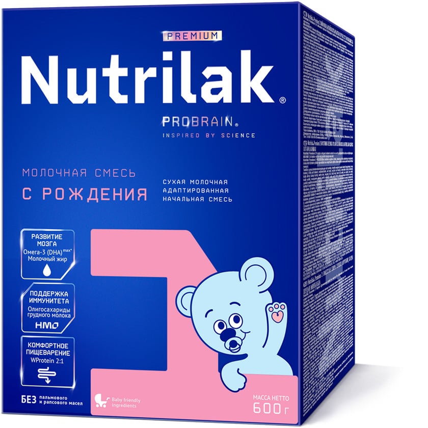 Quru südlü qatışıq Nutrilak Premium 1, 0-6 ay, 600 q