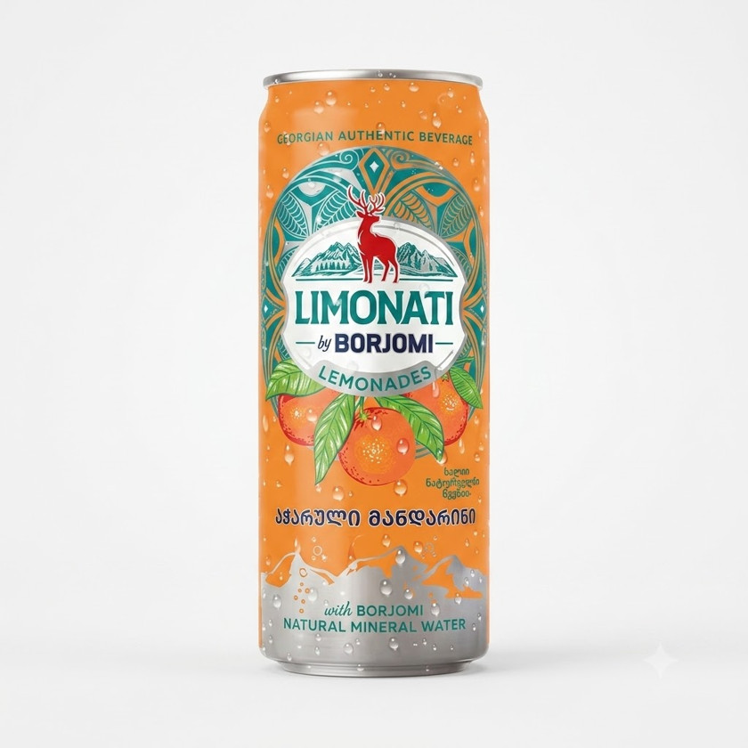 Qazlı su Borjomi Limonati 0.33 l
