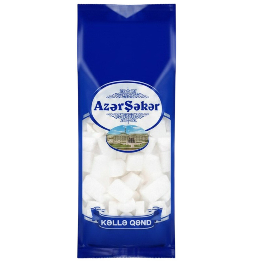 Kəsmə qənd Azerseker, Parça, Ağ, 0.5 kq