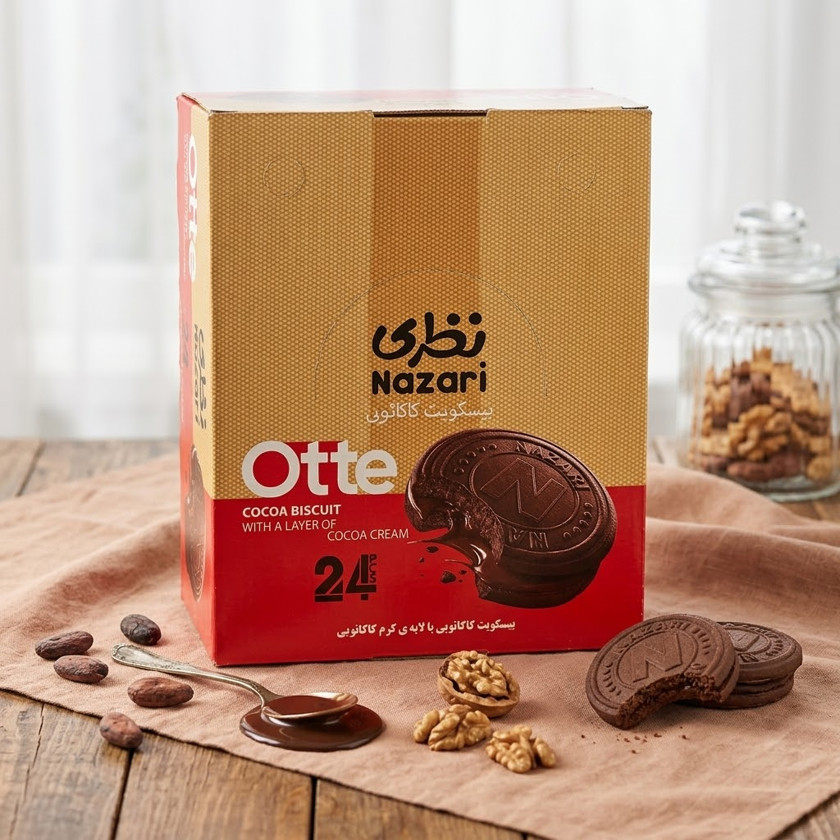 Biskvit peçenye Nazari Otte, kakao ilə, 50 q