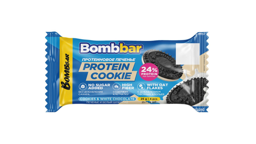 Proteinli peçenye Bombbar Oreo, az kalorili, şəkərsiz