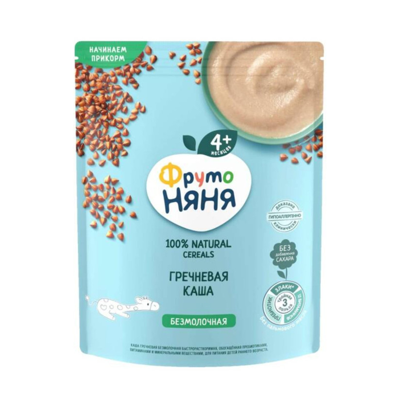 Südsüz qarabaşaq sıyıq Fruto Nyana, 4 aydan, 200 q