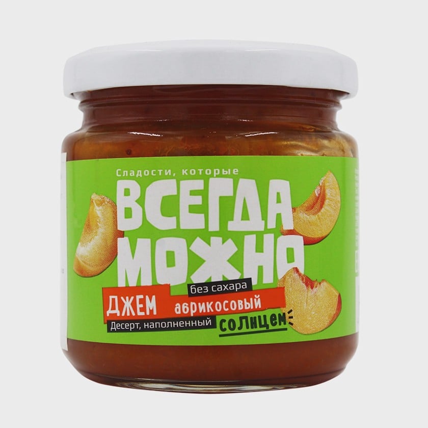 Cem Всегда можно, aşağı kalorili, ərik, 200 q
