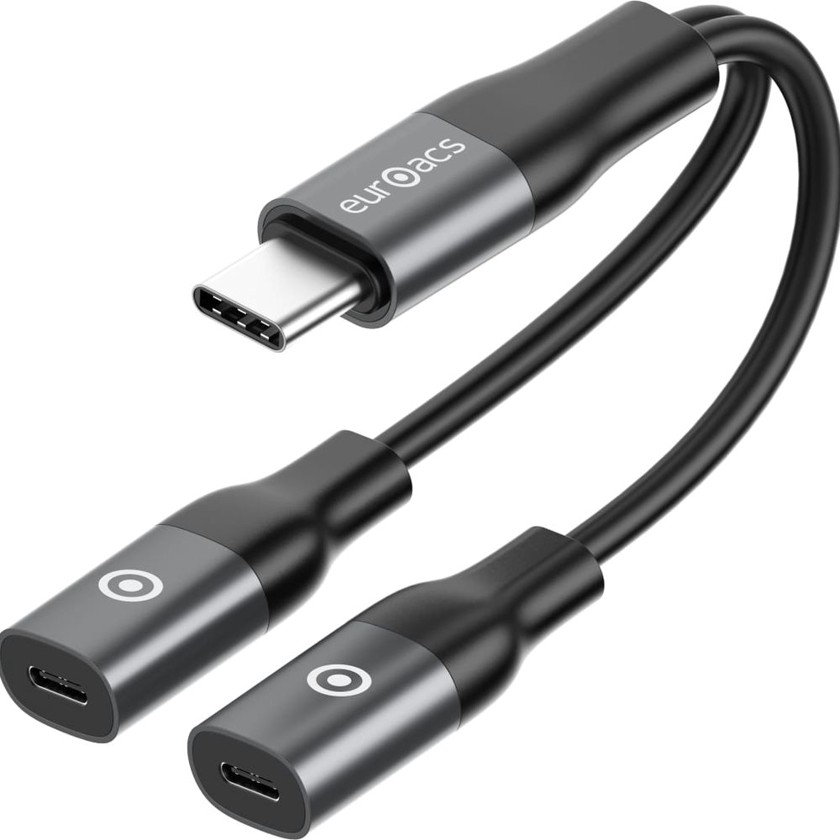 Ötürücü Euroacs EU-P360 Type-C to 2 Type-C