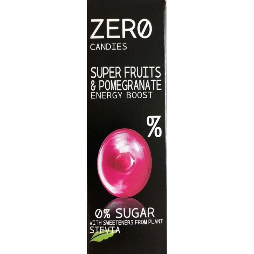 Şəkərsiz konfet Zero, albalı/nar, 32 q