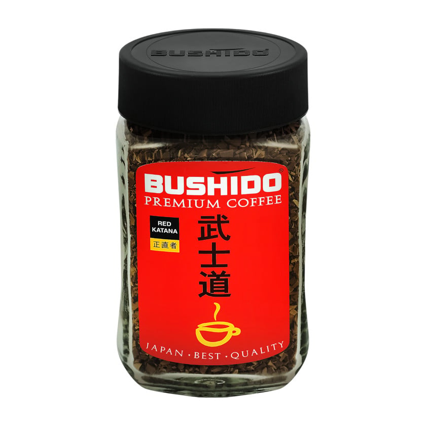 Həll olunan qəhvə Bushido Red Katana, 100 q