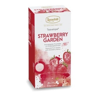 Meyvə çayı Ronnefeldt BioTeavelope Strawberry Garden, 25 paket