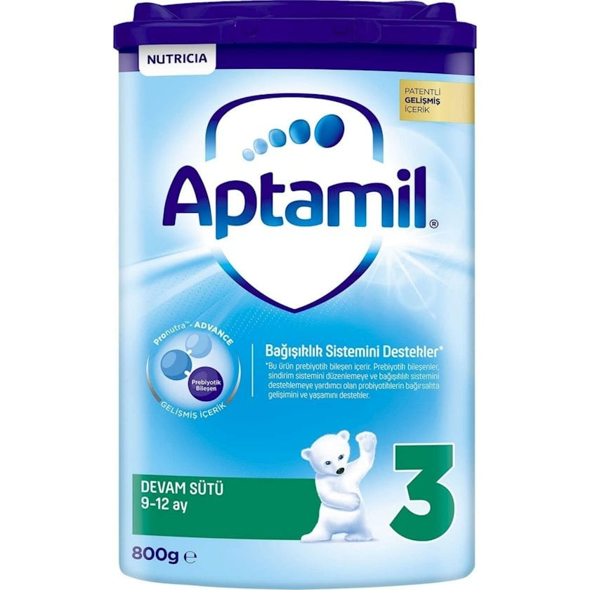 Quru südlü qatışıq Aptamil N3, 9-12 ay, 800 q