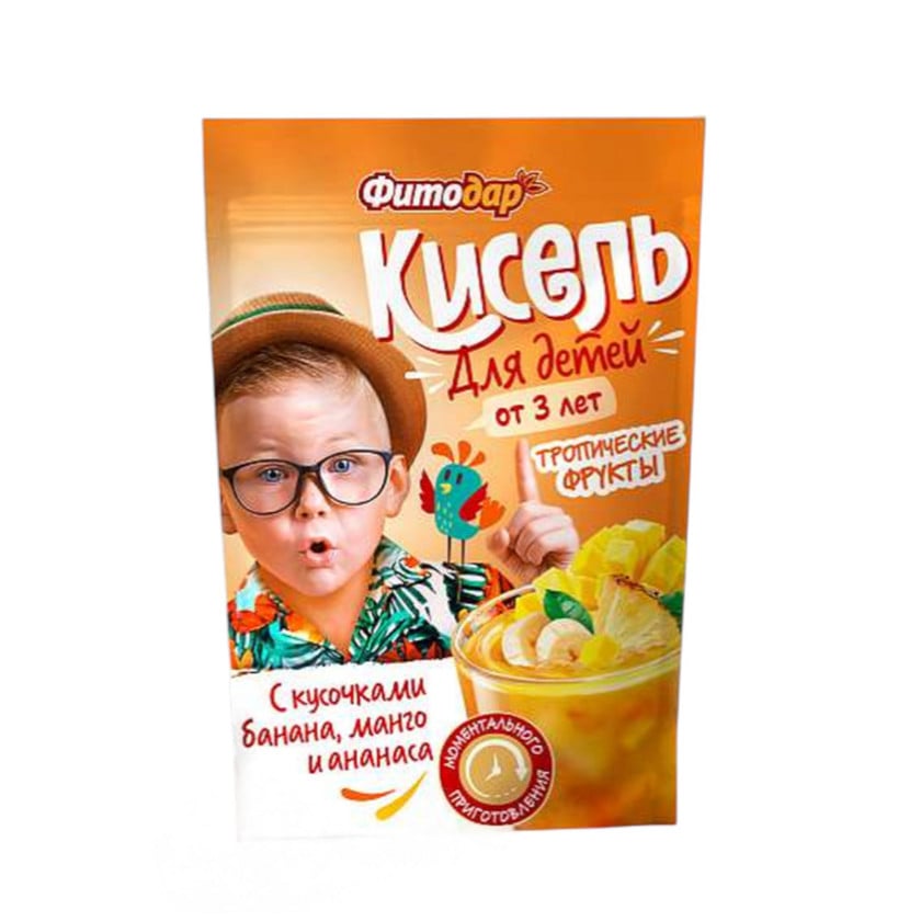 Kisel Fitodar, tropik meyvələr ilə, 3 yaşdan, 150 q