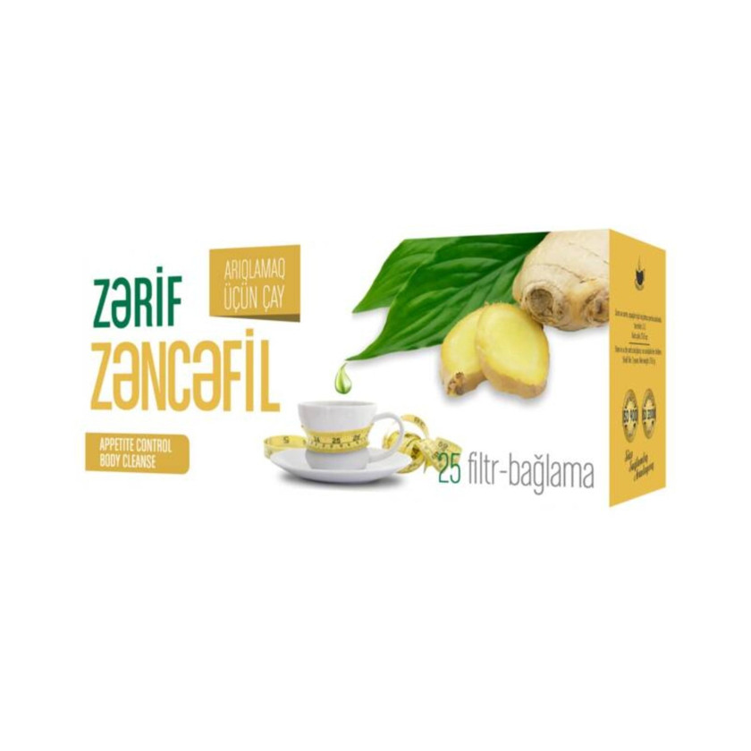 Çay Zərif Zəncəfilli 25 ədəd
