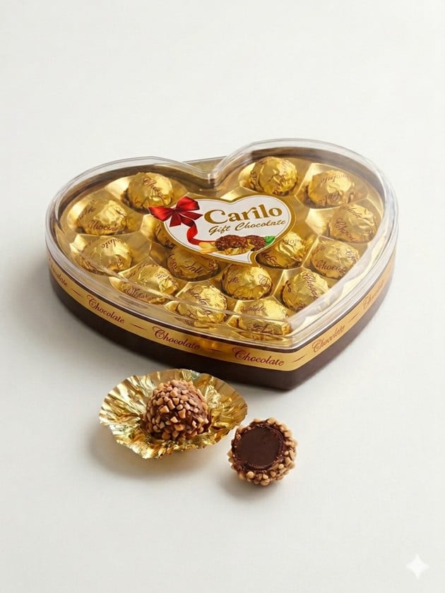 Şokolad konfetlər Carilo Chocolate Heart 16, 200 q