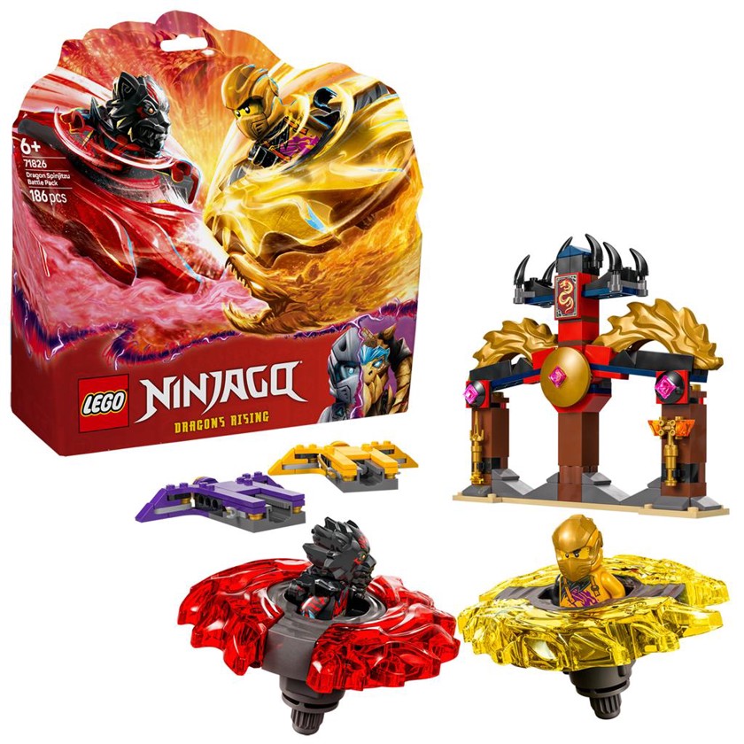 彦爺 ᐈ Конструктор LEGO Ninjago 71826 Dragon Spinjitzu Battle Pack