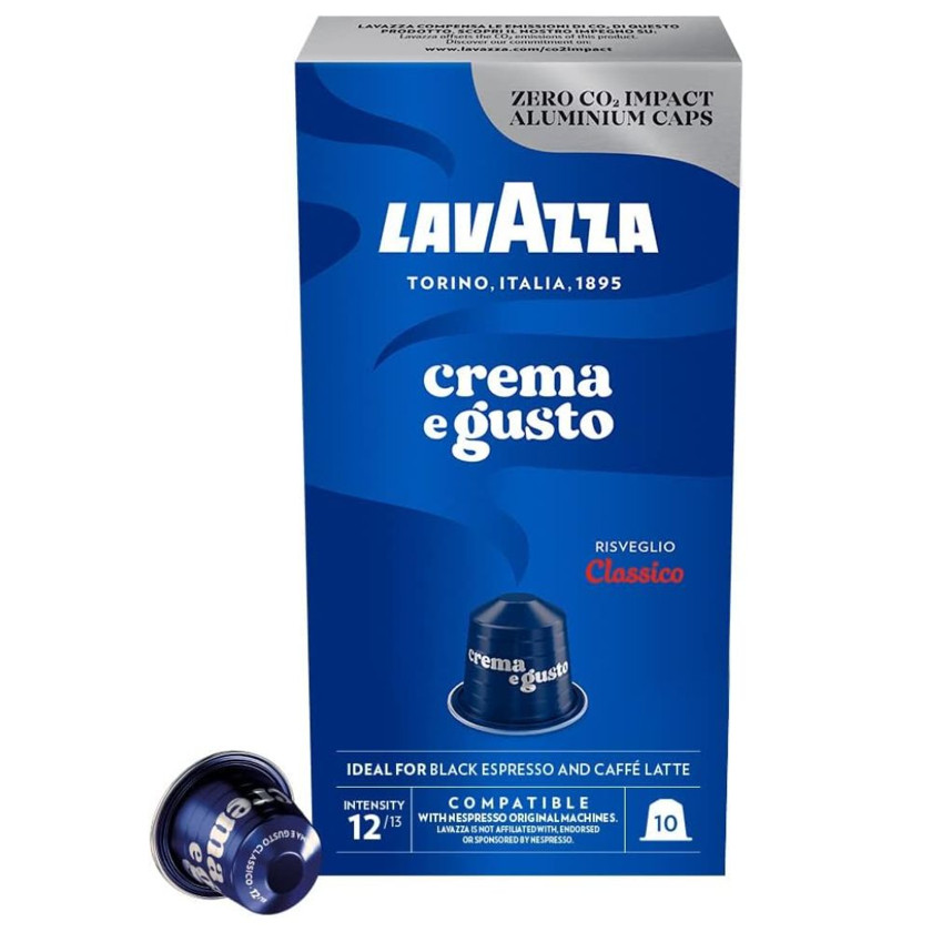 Kapsullu qəhvə Lavazza Crema e Gusto Risveglio Classico for Nespresso machines, 10 əd