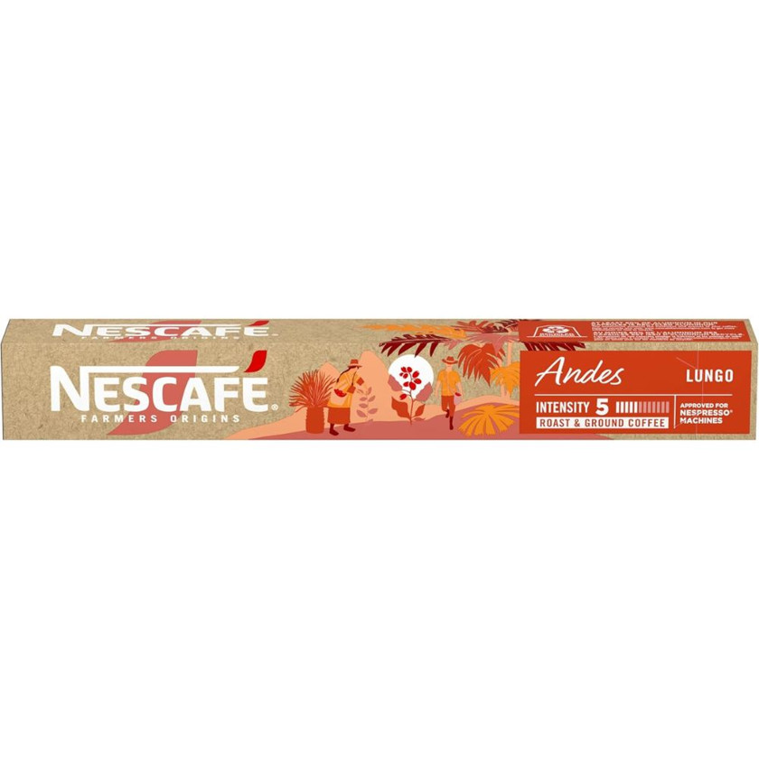 Kapsullarda qəhvə Nescafe, Nespresso Original, Lungo, 10 ədəd
