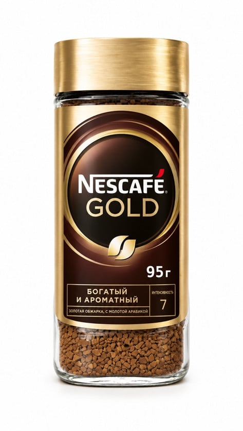 Həll olunan qəhvə Nescafe gold, 95 q