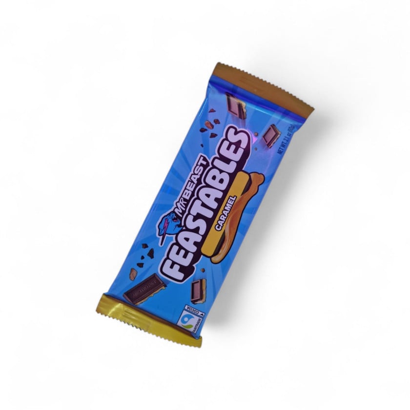 Şokolad Feastables Caramel, 60 q