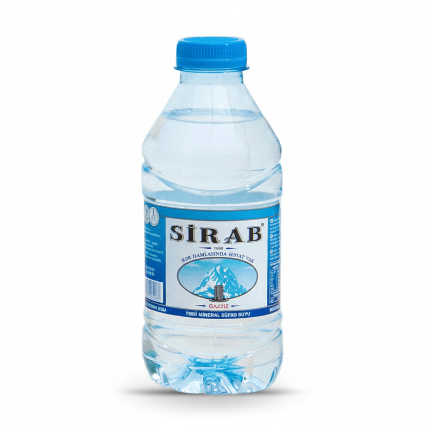 Mineral su Sirab qazsiz su 0.33 l, by Birmarket