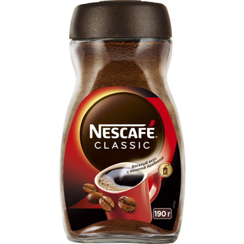 Qəhvə klassik Nestle Nescafe 190 q.