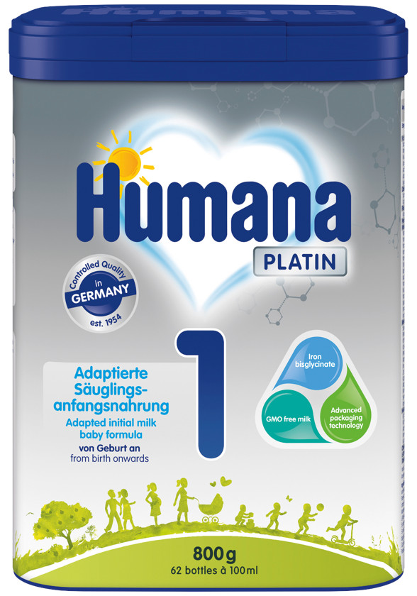 Quru südlü qatışıq Humana Platin 1, 0-6 ay, 800 q