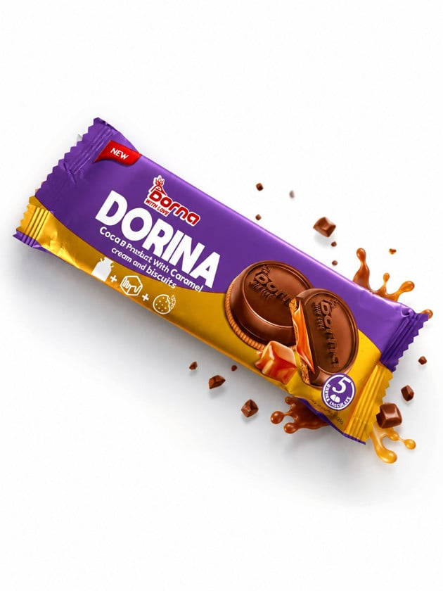 Dorina karamelli şokoladlı biskvit