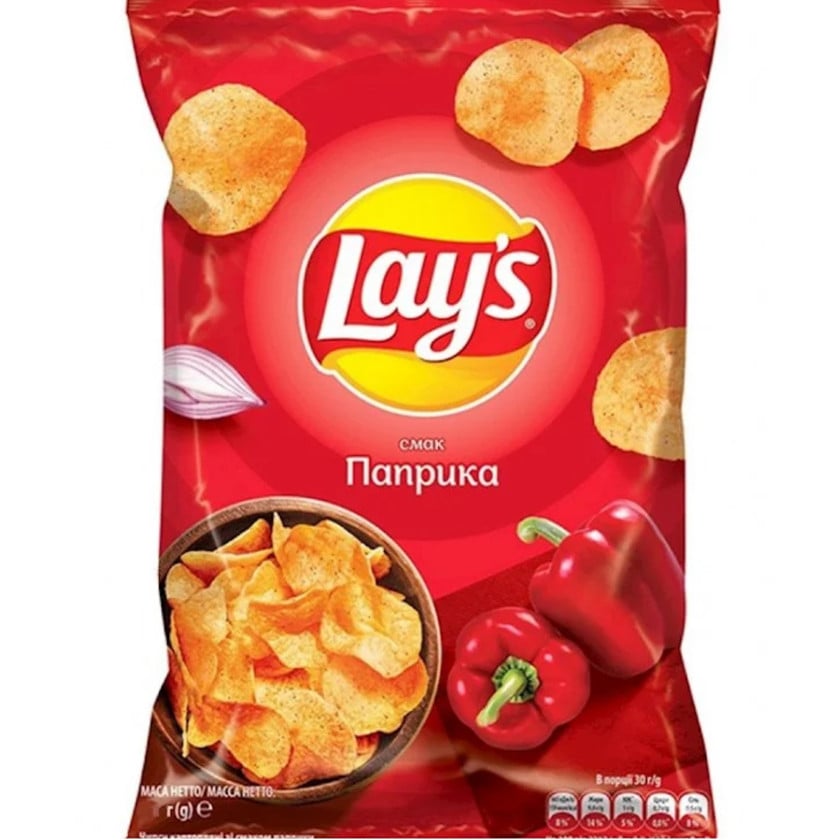 Çips Lays, paprika, 70 q By Birmarket