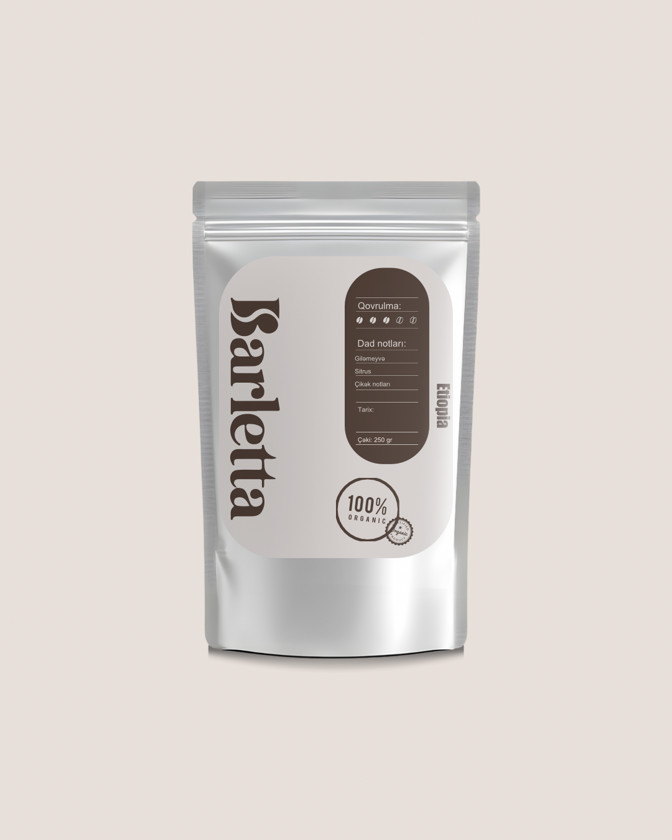 Üyüdülmüş qəhvə Efiopiya Sidamo Espresso, 250 q