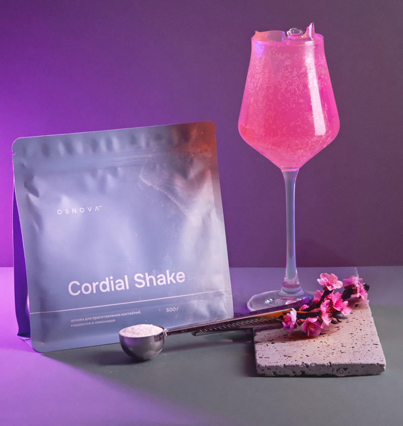 Kokteyl üçün quru baza Osnova Tech Cordial Shake Tonik Sakura 500 q