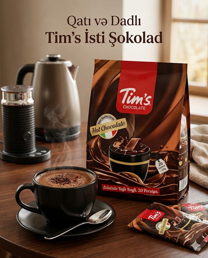 İsti şokolad Tims Chocolate, 20 əd x 30 q