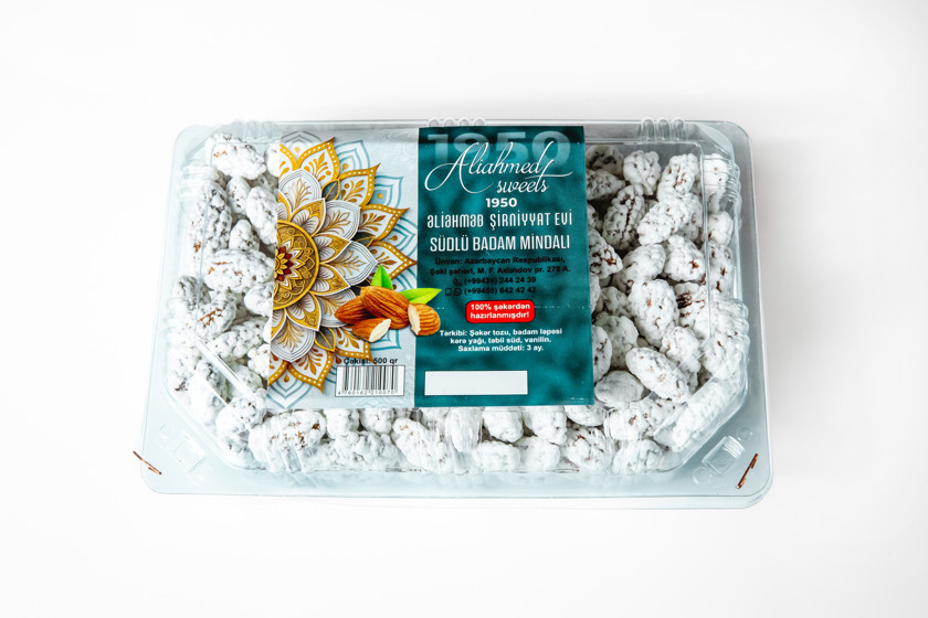 Konfetlər Aliahmed Sheki Sweets Mindal Südlü Badam 500 q