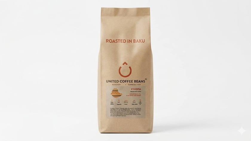 Qəhvə United Coffee Beans Ethioia 1 kg