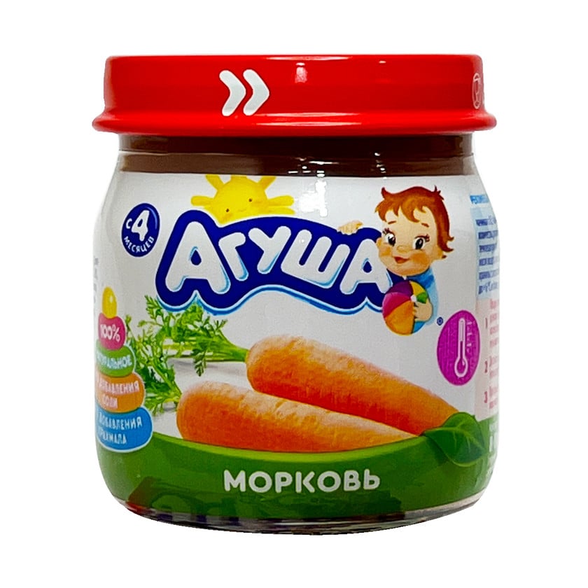 Püre uşaqlar üçün Агуша Kök, 80 q, 4 aydan