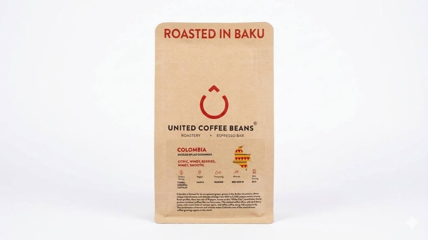 Qəhvə United Coffee Beans Colombia 200 q