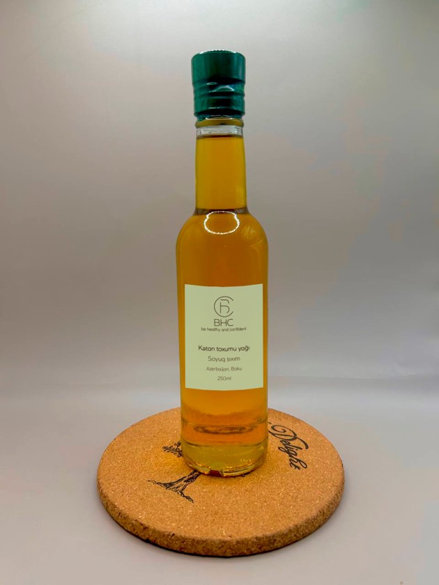 Kətan yağı BHC, soyuq sıxım, 250 ml