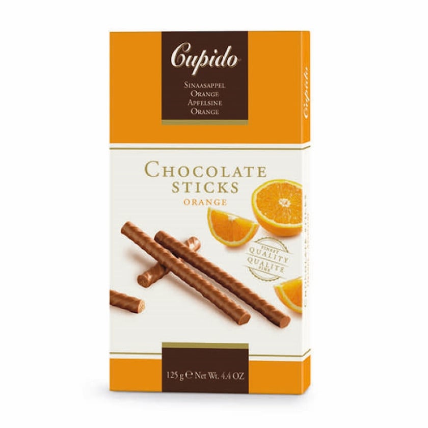 Şokolad çubuqları Cupido Orange, 125 q