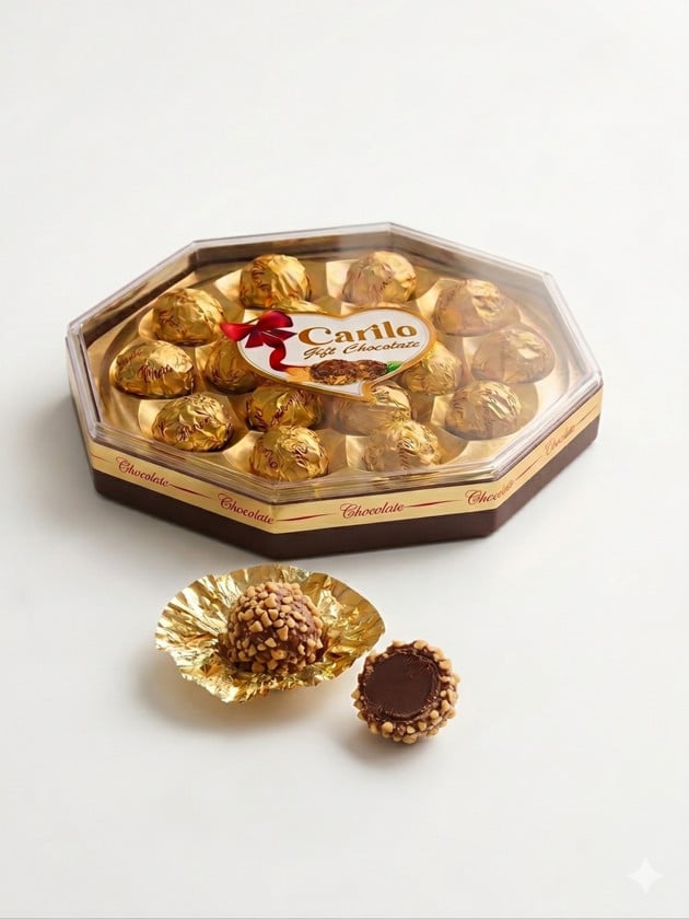 Şokolad konfetlər Carilo Chocolate Octagon 16, 200 q