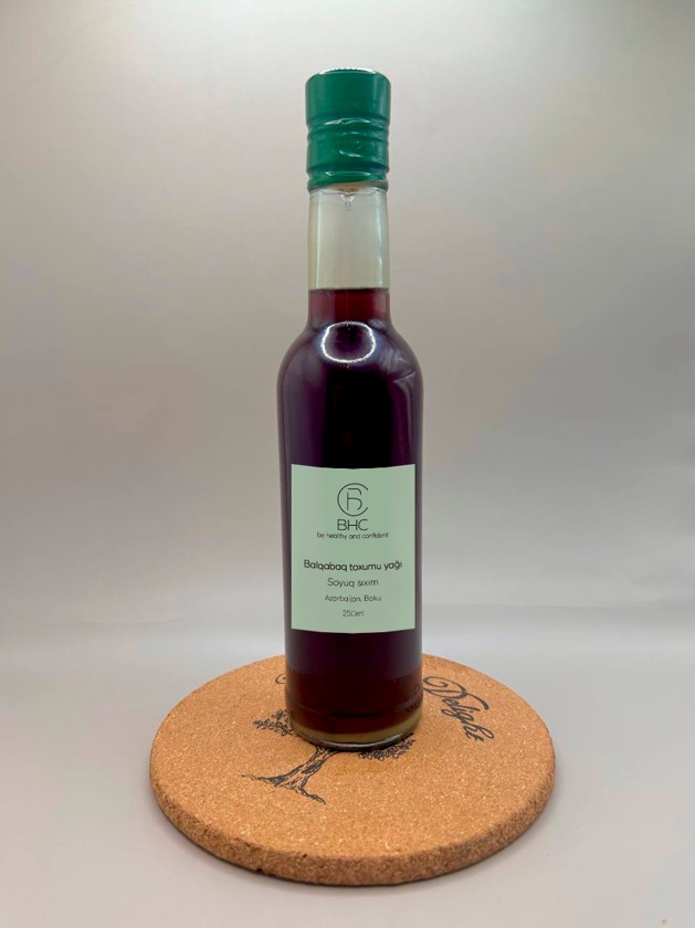 Balqabaq toxumu yağı BHC, soyuq sıxım, 250 ml