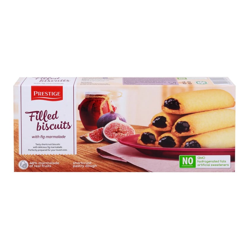 Biskvit Prestige əncir marmeladı içliyi ilə, 134 q