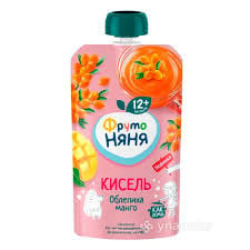 Uşaq üçün kisel ФрутоНяня, çaytikanı və manqo, 130 ml