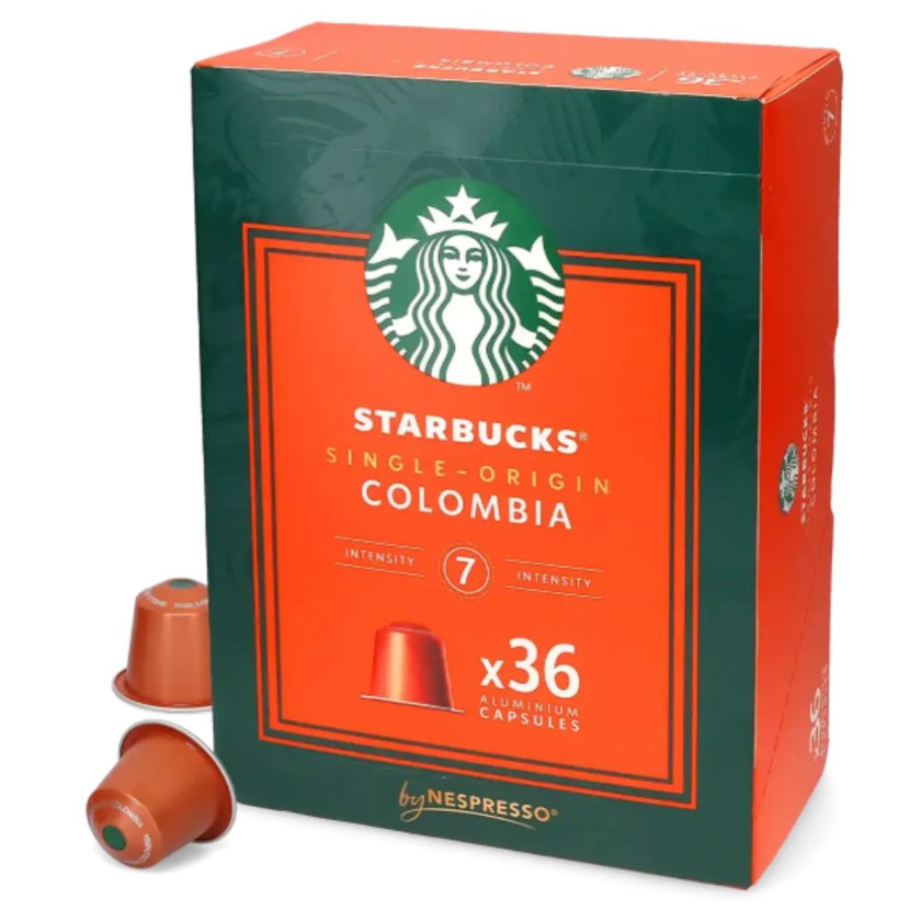 Kapsullarda qəhvə Starbucks Single Origin Colombia by Nespresso 36 Capsules, Nespresso Original, Espresso, 36 ədəd