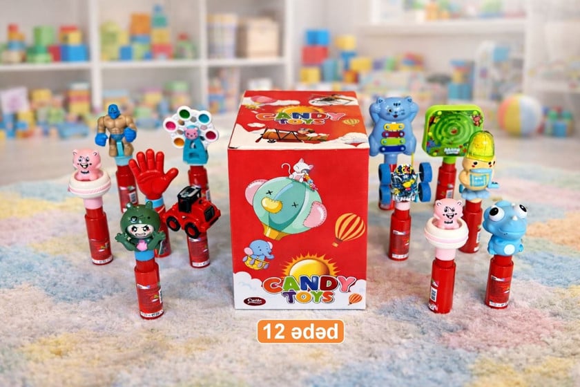 Konfetlər Carilo Candy Toys Orange Box, 5 q, 12 əd
